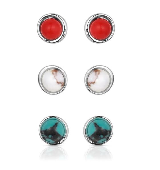 Montana Silversmiths Patriotic Post Earrings