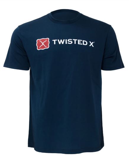 Twisted X Mens Navy Logo TShirt