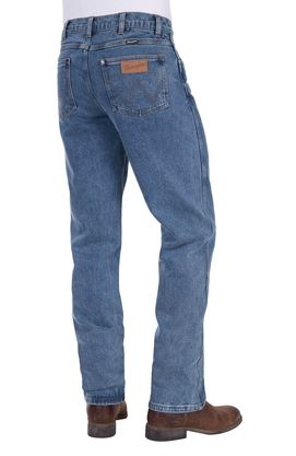Wrangler Mens Classic Straight Leg Jean Original Stone 34Leg