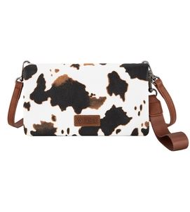 Wrangler AW26 Cow Print Wallet Crossbody Bag