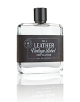 Tru Western Mens Leather #4 Vintage Label Deep Leather Eau De Cologne 100ml