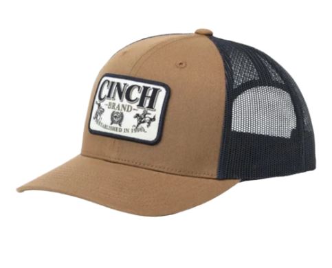 Cinch S63 Logo Trucker Cap Brown