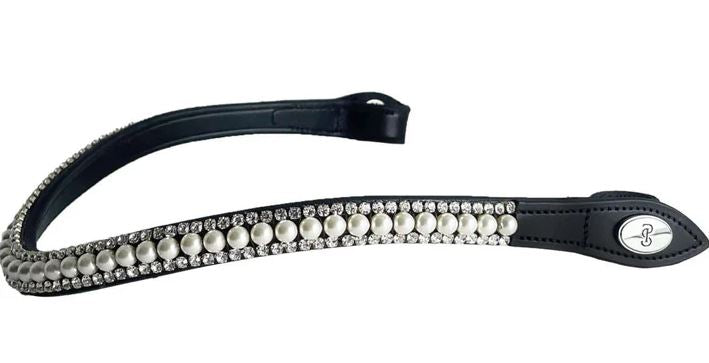 PS of Sweden SS26 Classic Pearl Ivory Browband Full Black