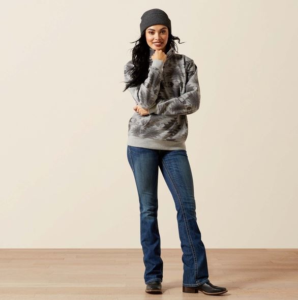 Ariat AW26 Womens Sienna 1/2 Zip Sweatshirt Marble Southwest