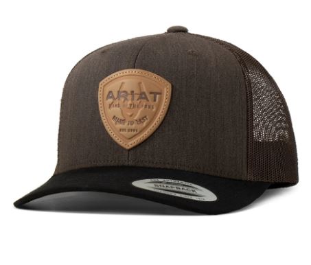 Ariat AW25 Mens Made To Last Mesh Brown Snap Back Cap