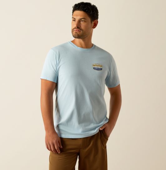 Ariat SS25 Mens Ogden Valley Badge TShirt