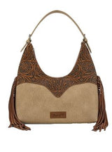 Wrangler AW26 Tooled Fringe Shoulder Bag