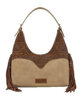 Wrangler AW26 Tooled Fringe Shoulder Bag