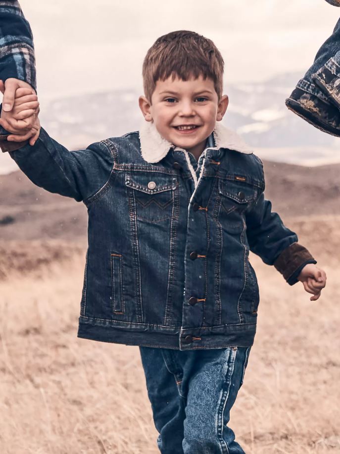 Wrangler Boys Western Style Sherpa Lined Jacket