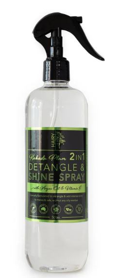 Hairy Pony 2 in 1 Detangler & Shine Spray Kakadu Plum 500ml