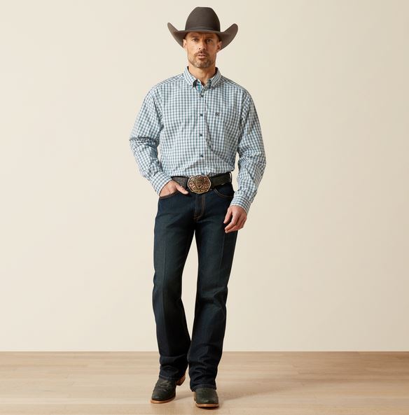 Ariat AW26 Mens Pro Series Townes Shirt Dark Teal