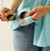 Ariat SS26 Womens Venttek Shirt Peacock Blue Check