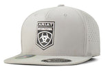 Ariat AW25 Mens International Hybrid Grey Snap Back Cap