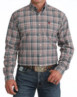 Cinch S63 Mens Blue Plaid Classic Shirt