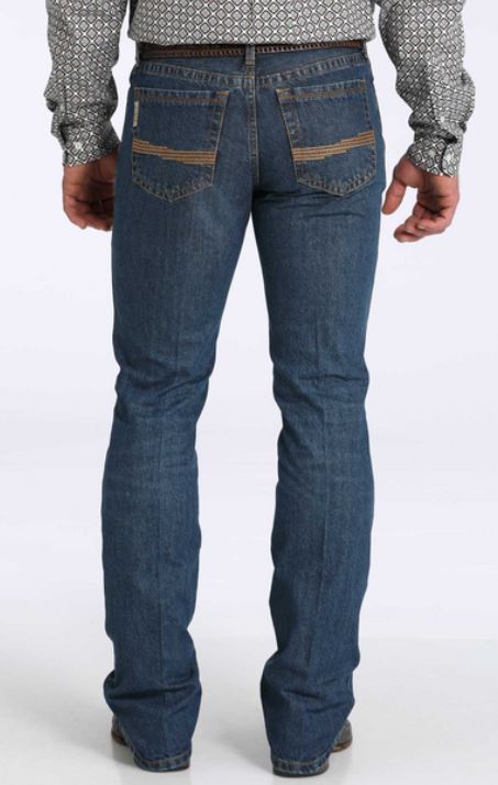 Cinch S52 Mens Ian Dark Stone Indigo Wash Bootcut Jean