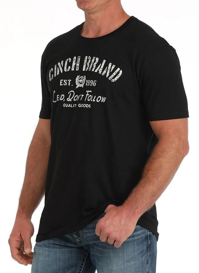 Cinch S51 Mens Lead Don's Follow Black TShirt