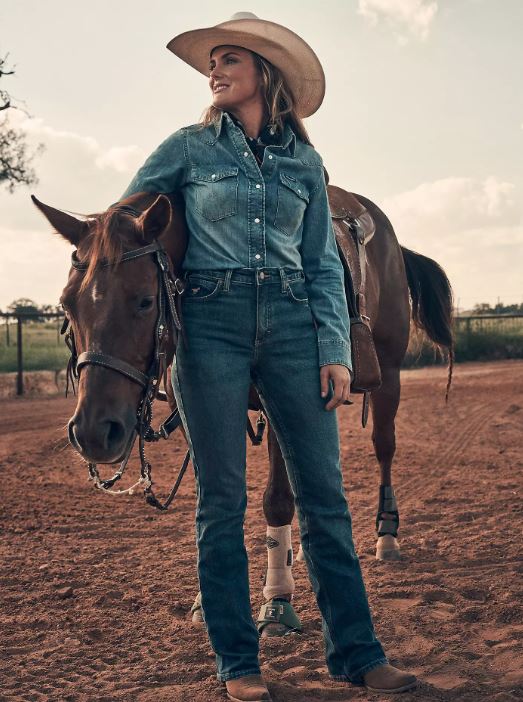 Wrangler AW26 Womens High Rise Rodeo Jean Lillian 34L