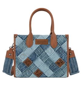 Wrangler AW26 Denim Patchwork Crossbody Bag