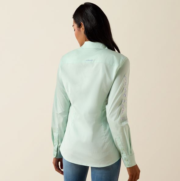 Ariat SS27 Womens Team Kirby Shirt Dusty Aqua