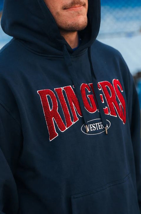 Ringers western Mens Daylesford Australian Cotton Fleece - Navy/White