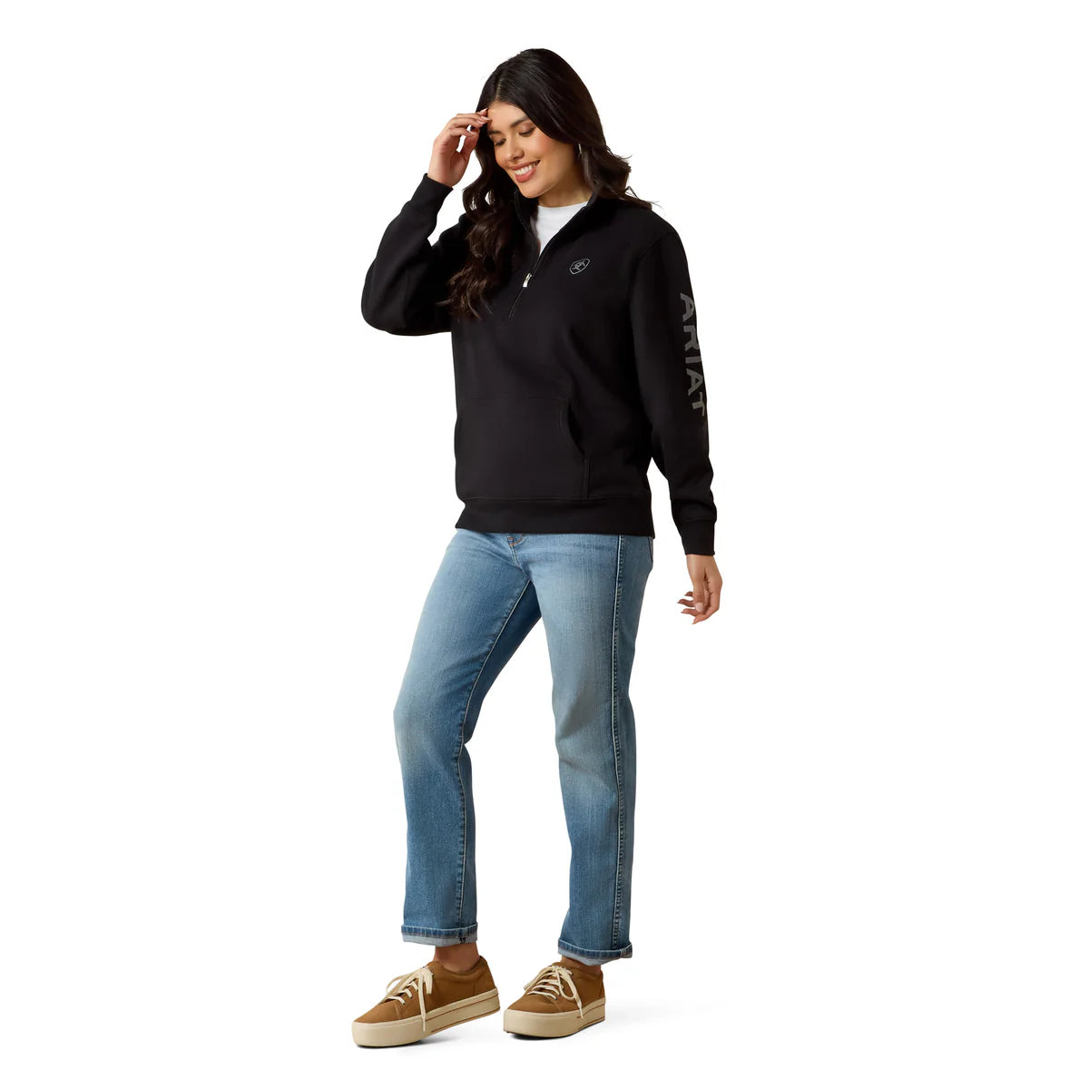 Ariat Foundation Logo 1/2 Zip Sweatshirt
