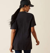 Ariat Womens Boot Stitch Logo T-Shirt Vintage Black