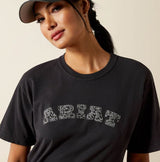 Ariat Womens Boot Stitch Logo T-Shirt Vintage Black