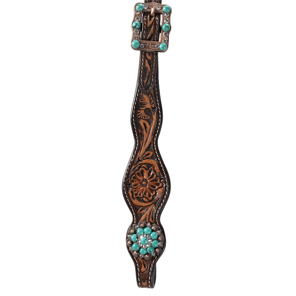 Fort Worth Stones Headstall - Turquoise