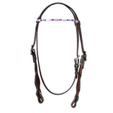 Fort Worth Stones Headstall - Turquoise