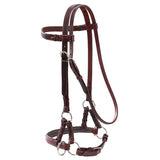 Fort Worth Padded Leather Nose Side Pull - Latigo
