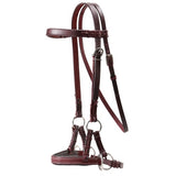 Fort Worth Padded Leather Nose Side Pull - Latigo