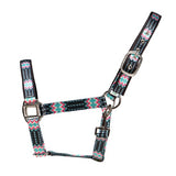 Fort Worth Aztec Print Halter Black/Pink/Turquoise