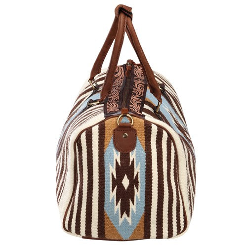 Fort Worth Saddle Blanket Duffle Bag - Vintage Blue