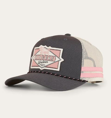 Ringers Western Hometown Cap - Charcoal Rosey