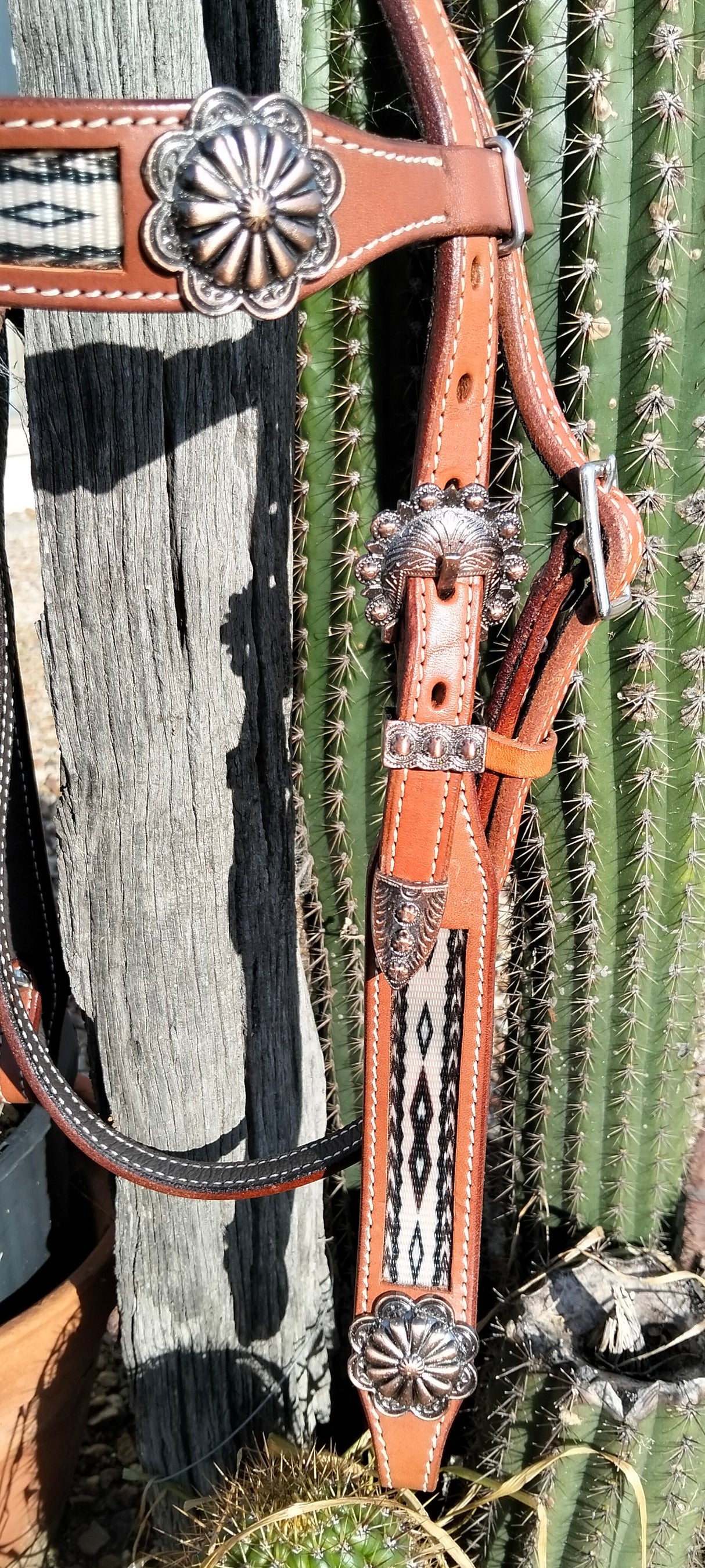 Fort Worth Navajo Headstall Light Brown