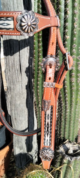 Fort Worth Navajo Headstall Light Brown