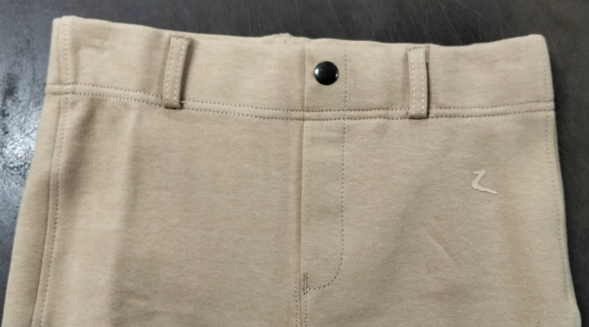 Horze Kids Nora Pull On Knee Patch Jods-Beige