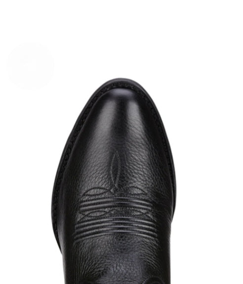 Ariat Womens Heritage Western R Toe- Black Deertan