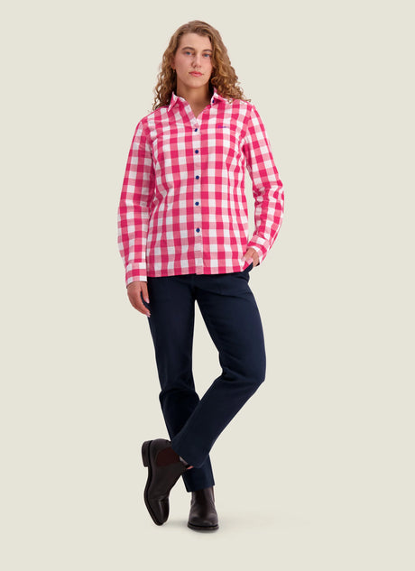 S.Kidman Redbank Long Sleeve Shirt - Pink