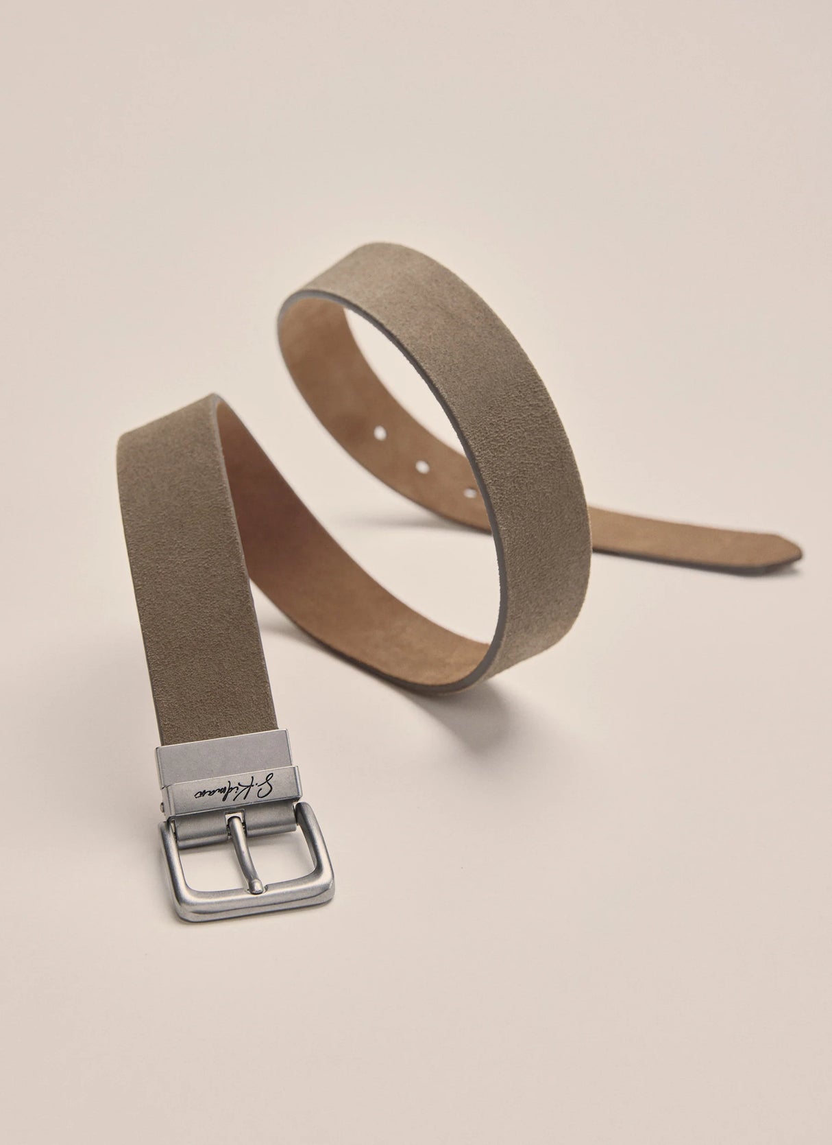 S.Kidman Sundown Leather Belt - Mushroom