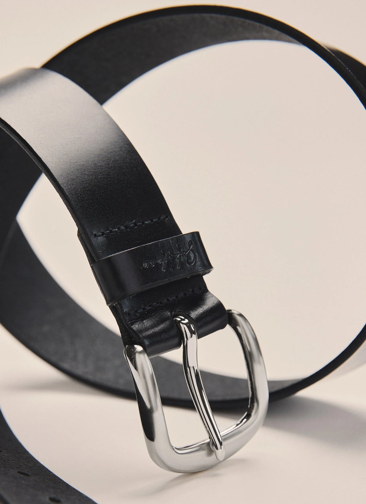 S.Kidman Roebuck Leather Belt - Black