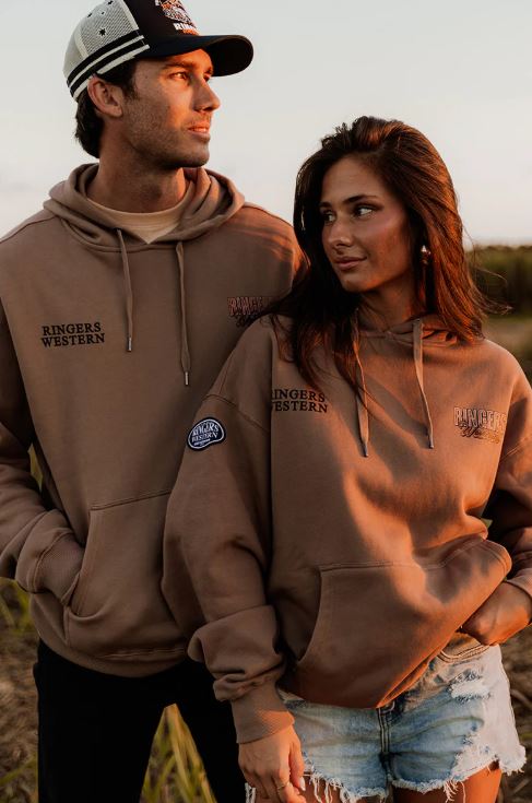 Ringers Western KNX Unisex Oversized Hoodie Camel