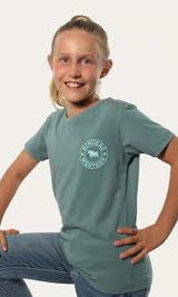 Ringers Western Kids Signature Bull Tee Sea Green