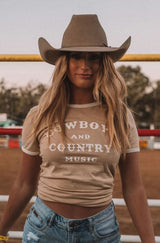 Ringers Western Womens Melrose Classic Fit T-Shirt - Dark Sand