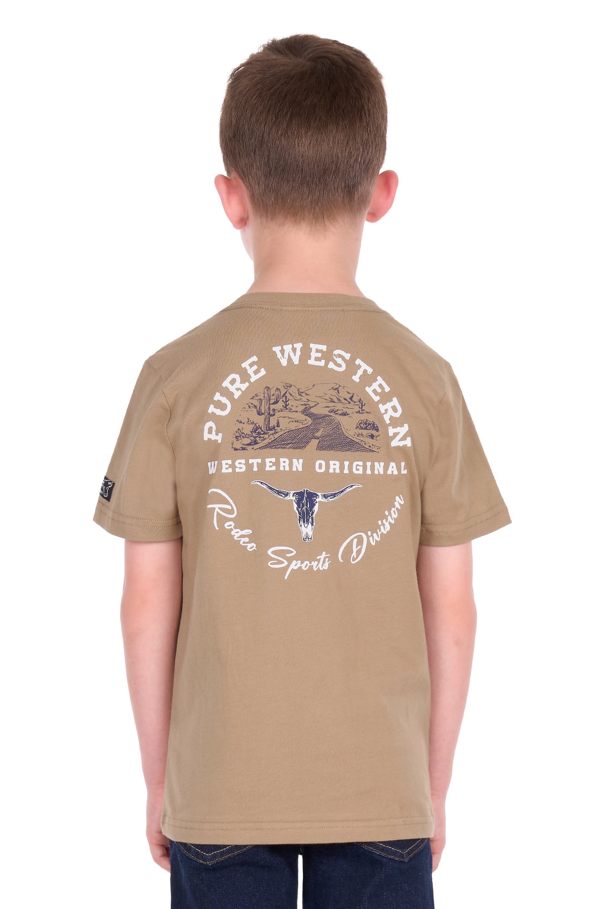 Pure Western SS27 Boys Craig SS Tee Sand