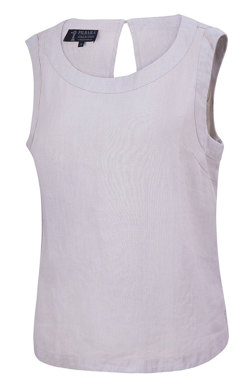 Pilbara Womens Linen Singlet