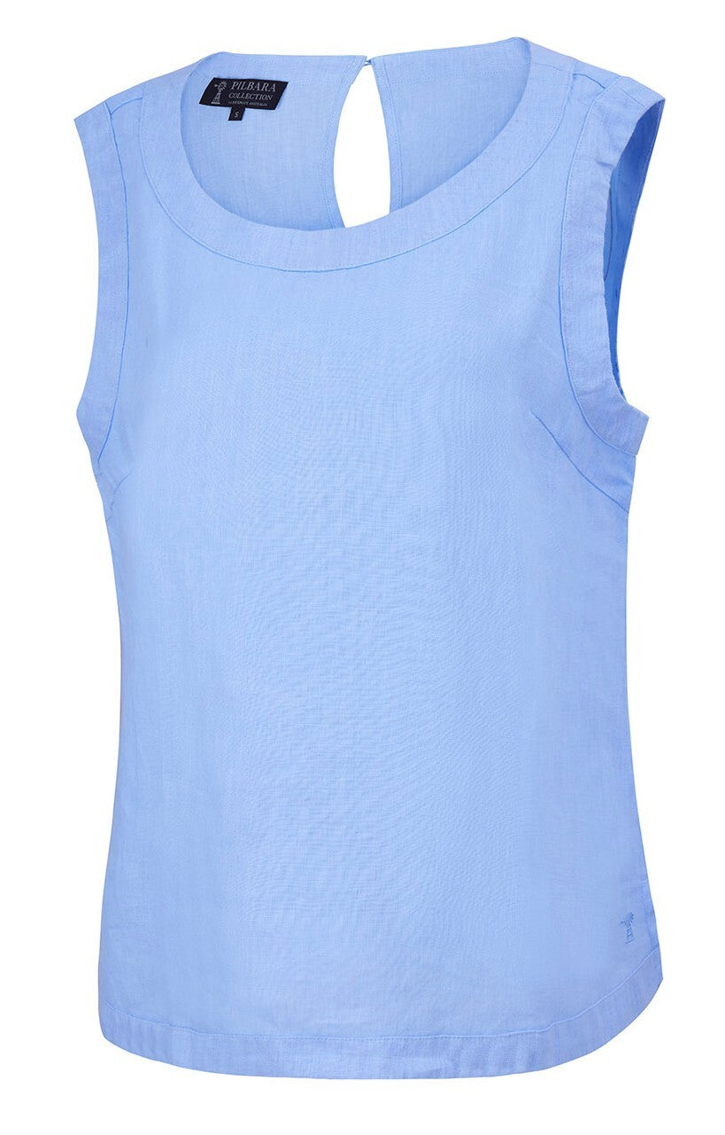 Pilbara Womens Linen Singlet