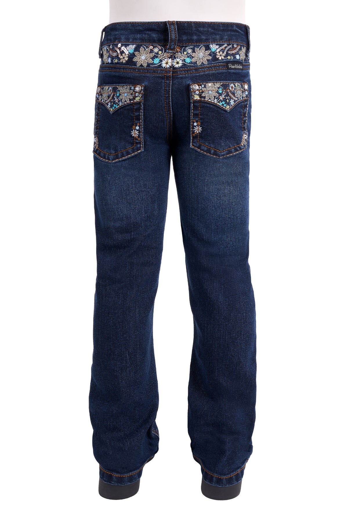 Pure Western SS27 Girls Blossom Boot Cut Jean - Evening Sky