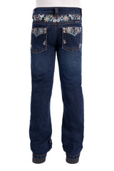 Pure Western SS27 Girls Blossom Boot Cut Jean - Evening Sky