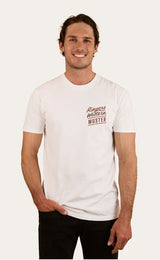 Ringers Western SS25 Mens Ringers Of The Sky Stock Fit Tee White